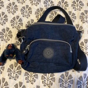 Kipling black nylon crossbody bag